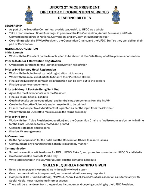 Role: Second Vice President