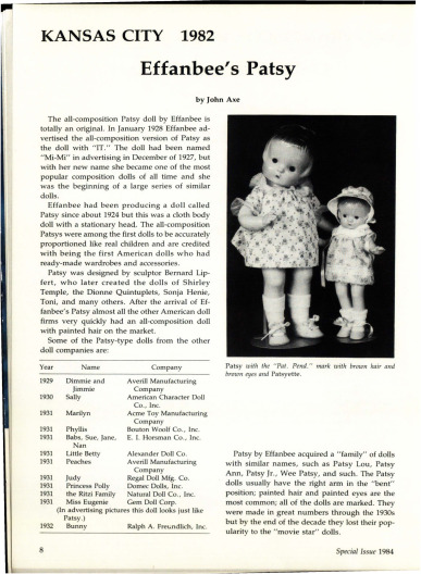 <small>Special Edition 1984</small> Featured Article