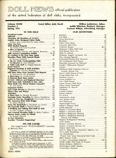 Spring 1979 Table of Contents