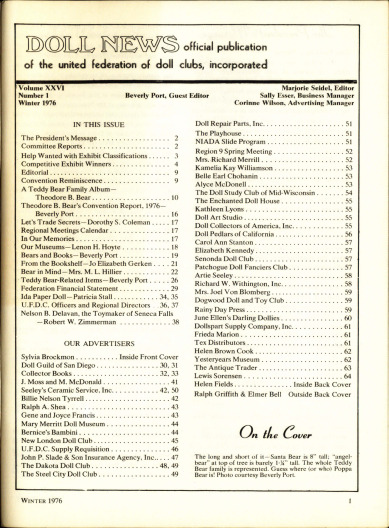 Winter 1976 Table of Contents