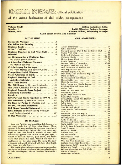 Winter 1977 Table of Contents