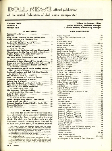 Winter 1978 Table of Contents